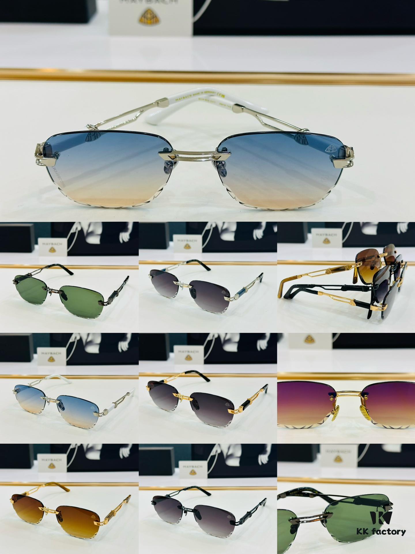 6931f6c03a89a121ed548334 High-Quality MAYBAC*H Z077 Sunglasses, Exquisite Craftsmanship, Premium Feel, Size: 59□18-143, XL Frame