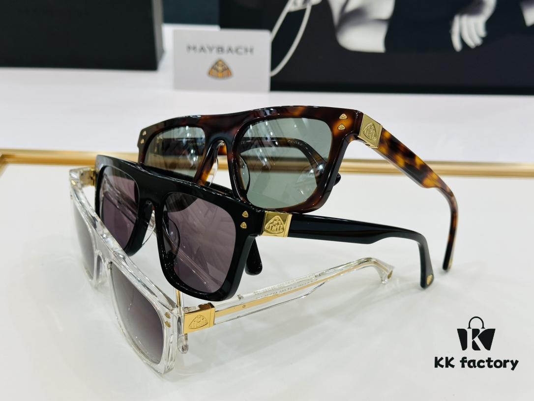 6931f6db3a89a121ed5484be High-Quality MAYBACH Z30 Eyeglasses Sunglasses Frame, Exquisite Craftsmanship, Premium Plate Material, Size: 52-20-142, Rich Y Texture