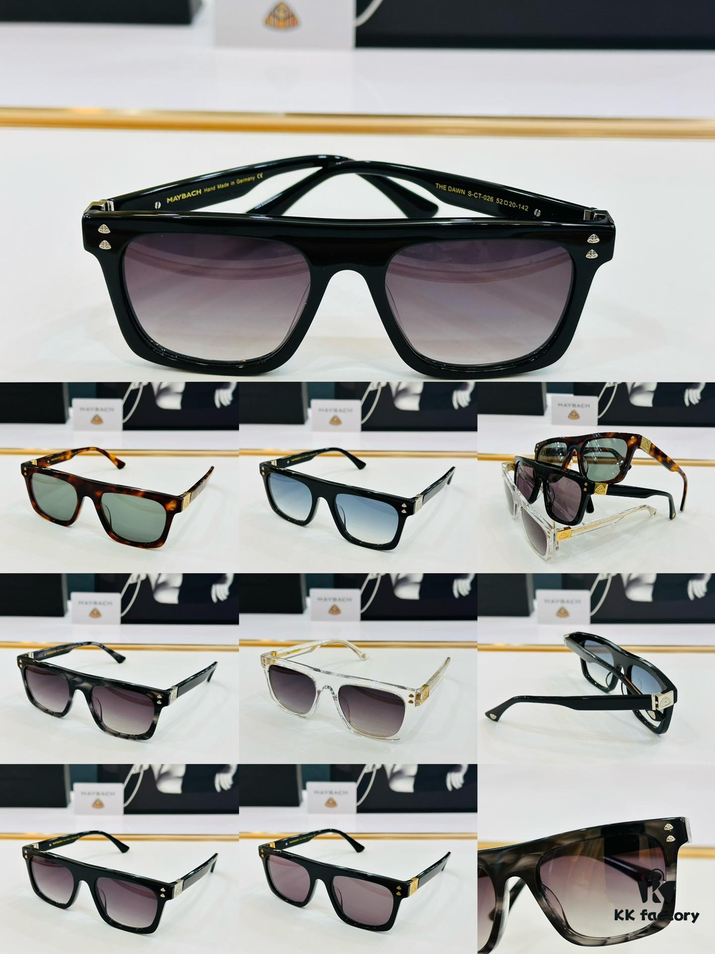 6931f6db3a89a121ed5484c0 High-Quality MAYBACH Z30 Eyeglasses Sunglasses Frame, Exquisite Craftsmanship, Premium Plate Material, Size: 52-20-142, Rich Y Texture