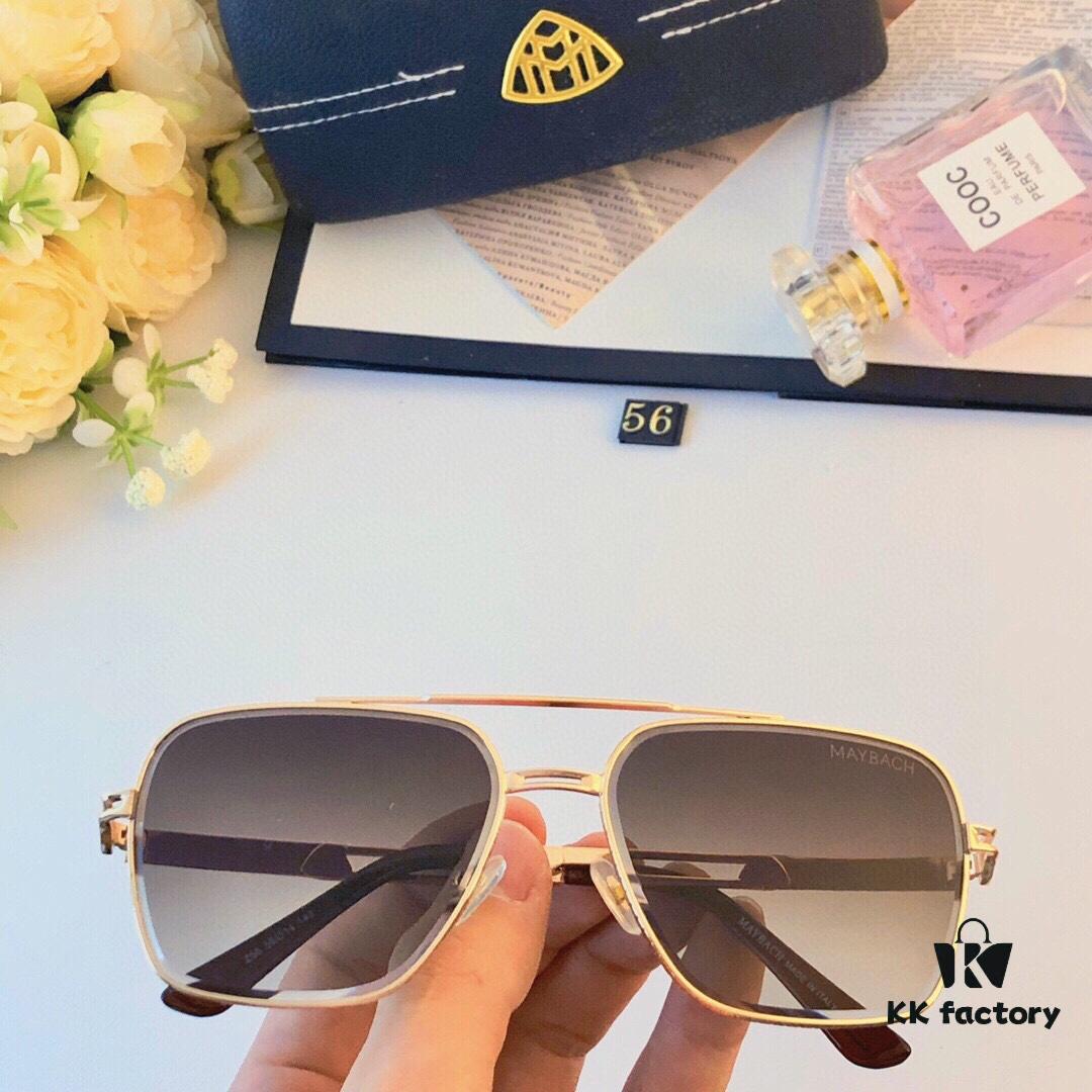 6931f6dc3a89a121ed5484d0 Maybach Retro Men's Metal Double-Bridge Sunglasses, Stylish Business-Style Driver UV400 Anti-Ultraviolet Sun Glasses