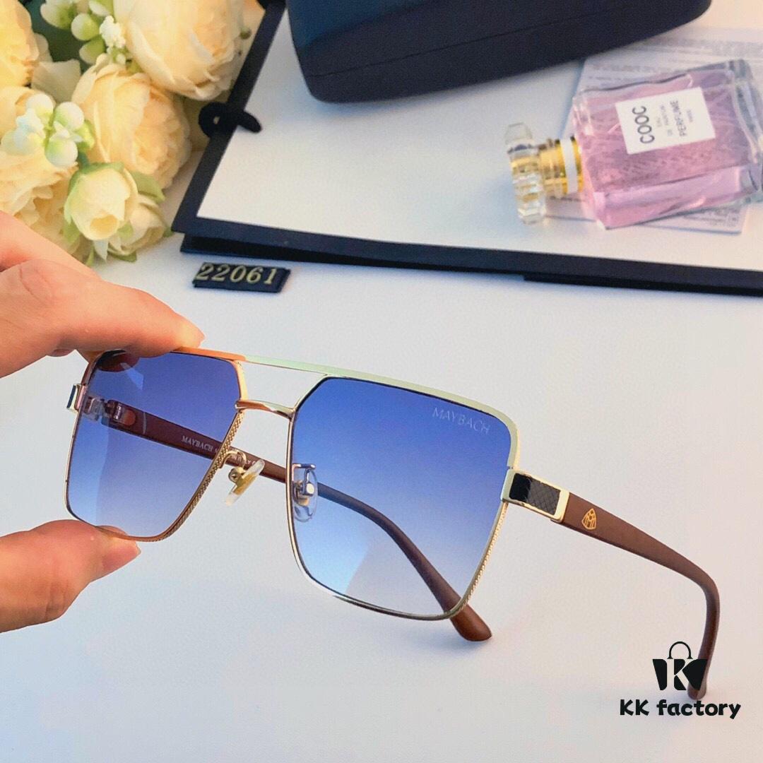 6931f71c3a89a121ed54886b Maybach Square Metal Double Bridge Men's Sunglasses, Large Frame UV Protection Fashion Trendy European and American Style Sun Glasses