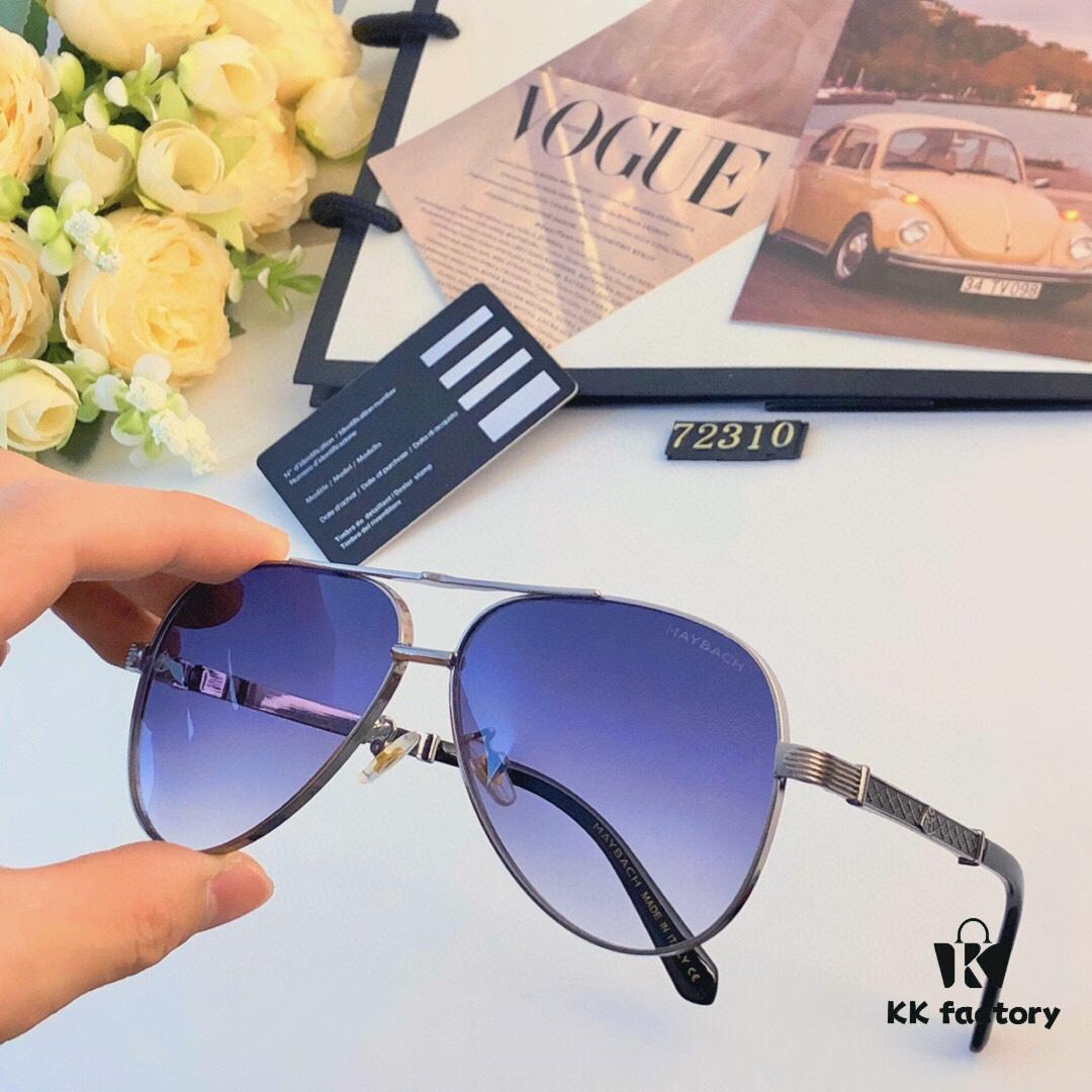 6931f73d3a89a121ed548a3f Maybac* New Men's Sunglasses Fashionable Metal Double-Bridge Large Frame Sunglasses for Driving