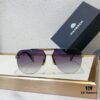 MAYBACH* Luxury K-Gold Vacuum Electroplated HD Blue Film Mirror Sunglasses