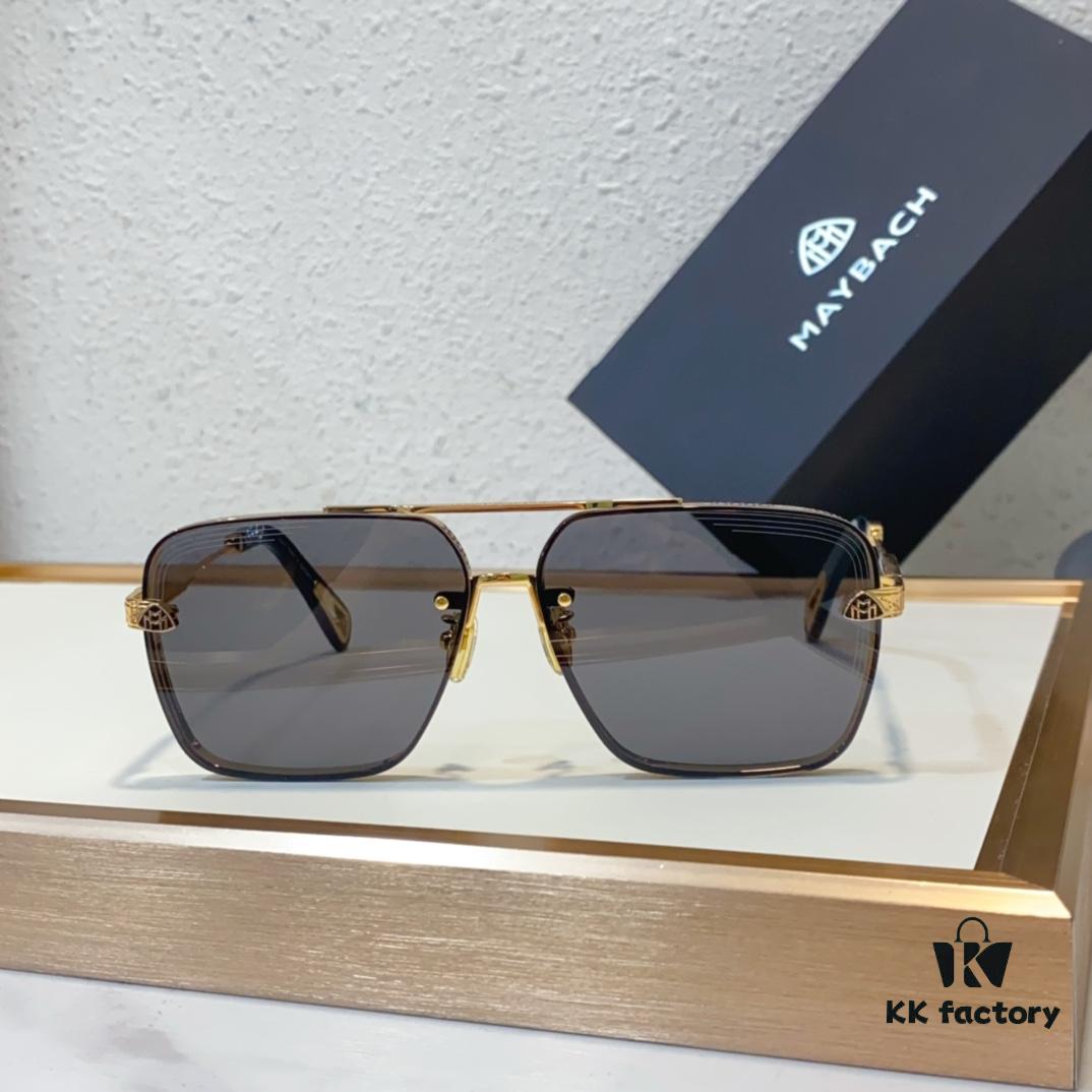 6931f7473a89a121ed548acc MAYBACH K Gold Vacuum Plated Luxury Sunglasses with HD Blue Film Lens