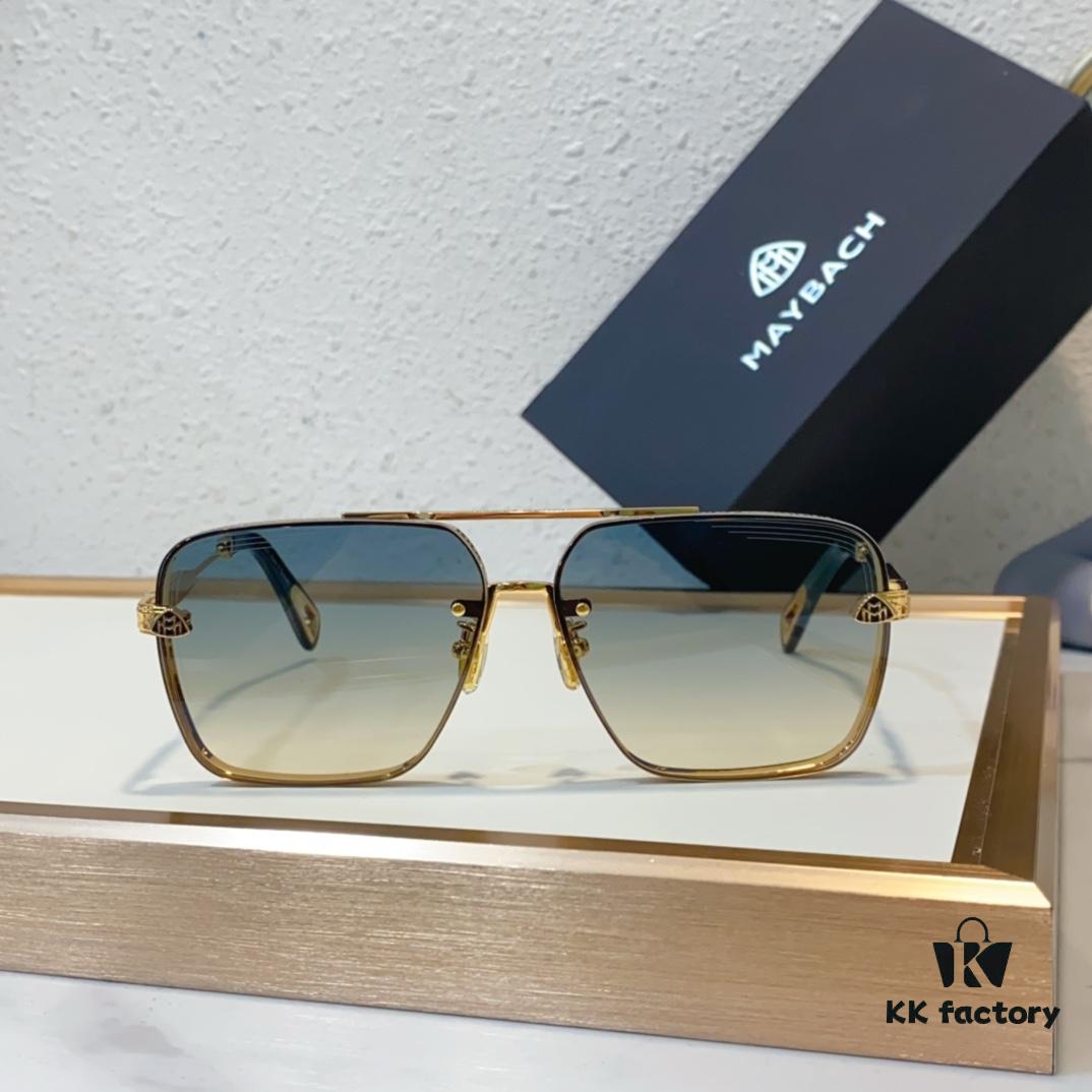 6931f7473a89a121ed548ad0 MAYBACH K Gold Vacuum Plated Luxury Sunglasses with HD Blue Film Lens