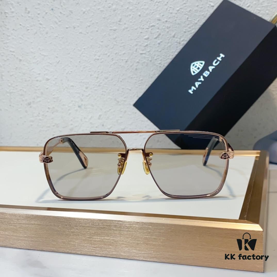 6931f7473a89a121ed548ad1 MAYBACH K Gold Vacuum Plated Luxury Sunglasses with HD Blue Film Lens