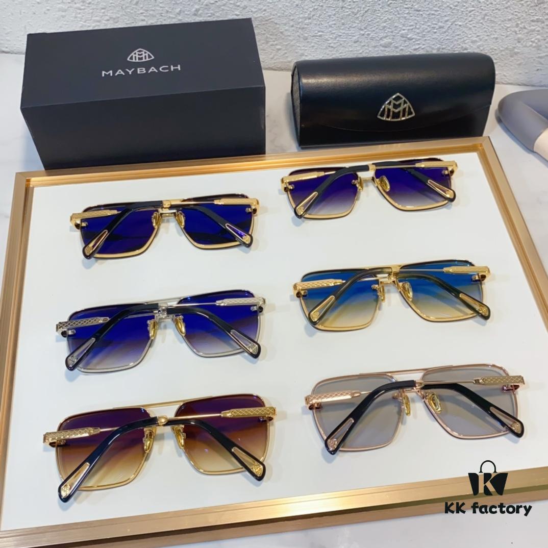 6931f7473a89a121ed548ad3 MAYBACH K Gold Vacuum Plated Luxury Sunglasses with HD Blue Film Lens