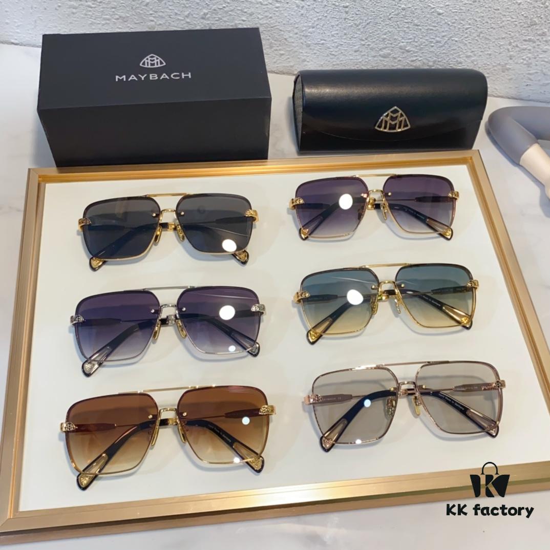 6931f7473a89a121ed548ad4 MAYBACH K Gold Vacuum Plated Luxury Sunglasses with HD Blue Film Lens