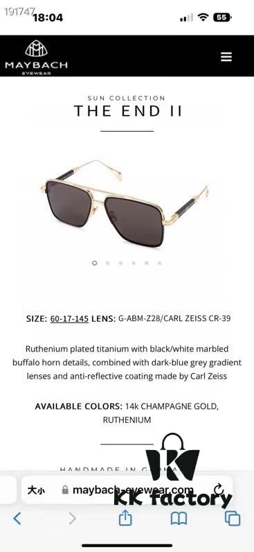 6931f77e3a89a121ed548df6 MAYBACH MODEL: Z28 SIZE: 60□17-145 Sunglasses