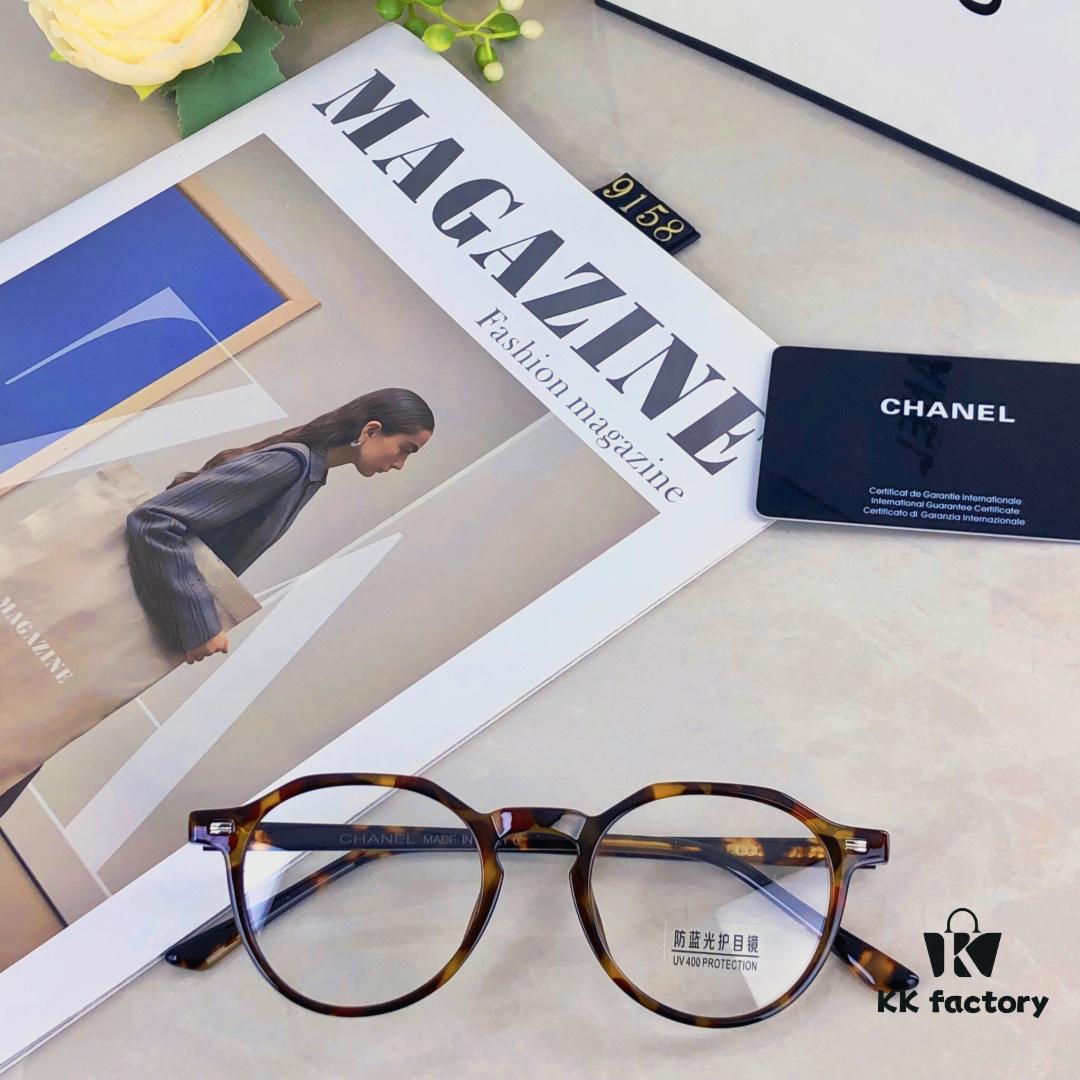 6931f7833a89a121ed548e3a Chane* Jin Chen Same Style Multi-Frame Tortoiseshell Round Eyeglasses for Women, Prescription Ready, Leopard Print Frame, Sunglasses
