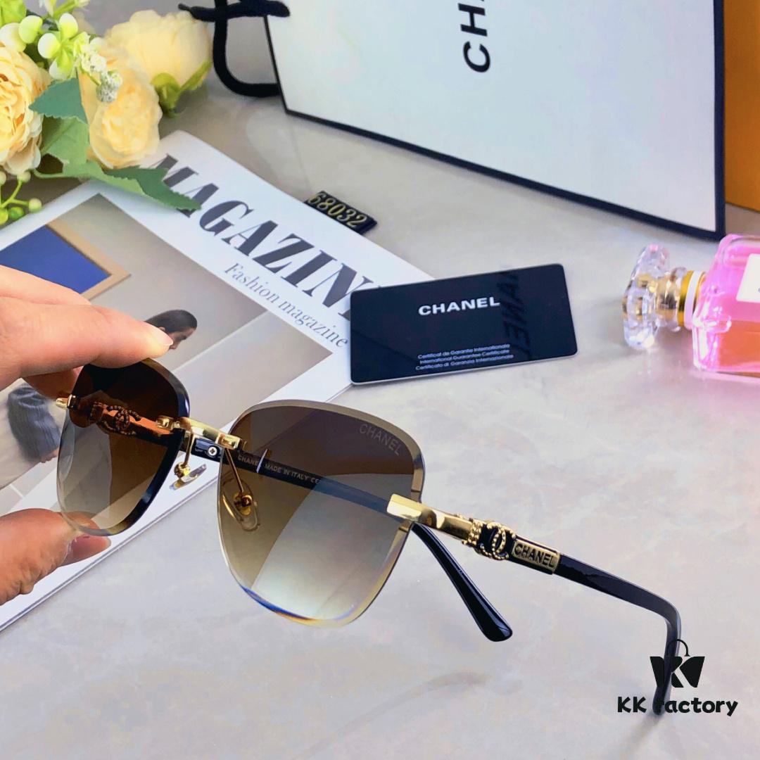 6931f7833a89a121ed548e3f Chane* European and American Fashion Small Frame Sunglasses, Retro Minimalist Rimless Street Snap Shades