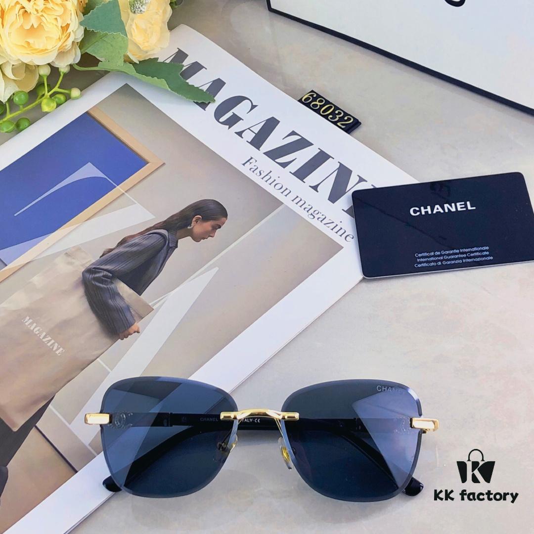 6931f7833a89a121ed548e41 Chane* European and American Fashion Small Frame Sunglasses, Retro Minimalist Rimless Street Snap Shades