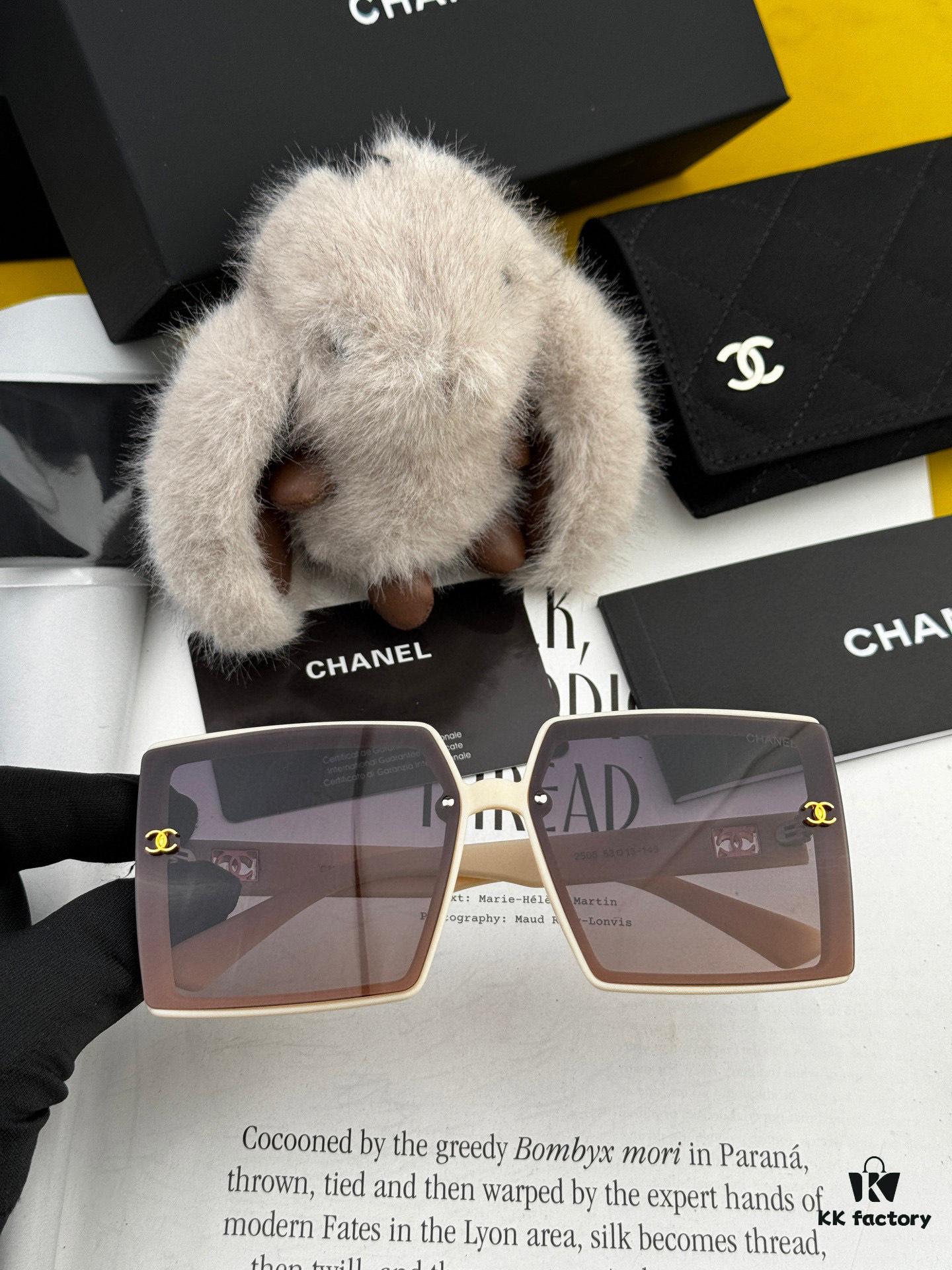 6931f7913a89a121ed548f05 CHANEL 2025 New Arrival Trendy Fashion Square Frame Sunglasses for Women, HD Thickened Polarized UV Protection Shades, Comfortable Wear, Influencer Favorite Style 🕶️