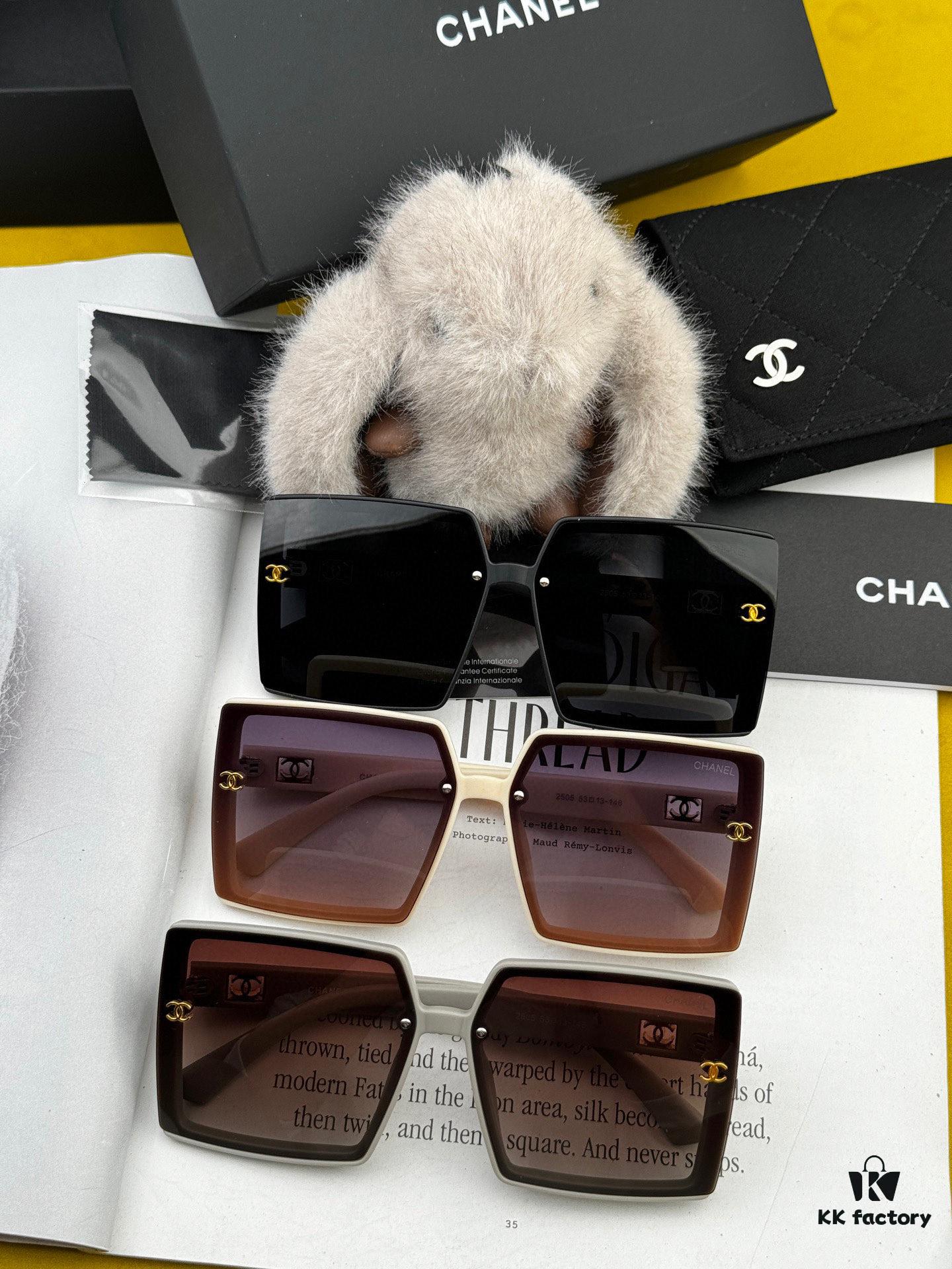 6931f7913a89a121ed548f0b CHANEL 2025 New Arrival Trendy Fashion Square Frame Sunglasses for Women, HD Thickened Polarized UV Protection Shades, Comfortable Wear, Influencer Favorite Style 🕶️