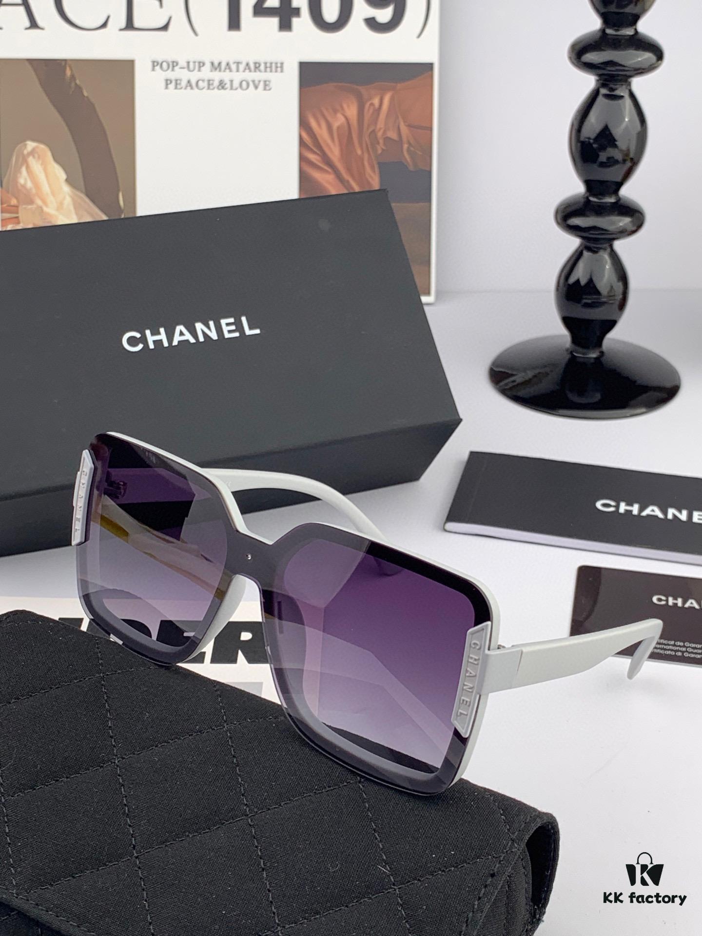 6931f7923a89a121ed548f19 CHANEL TR Polarized Series Large-Frame Sunglasses, Classic Square Design, Universal Fit, UV Protection with Polarized Lenses, Model: CH2990