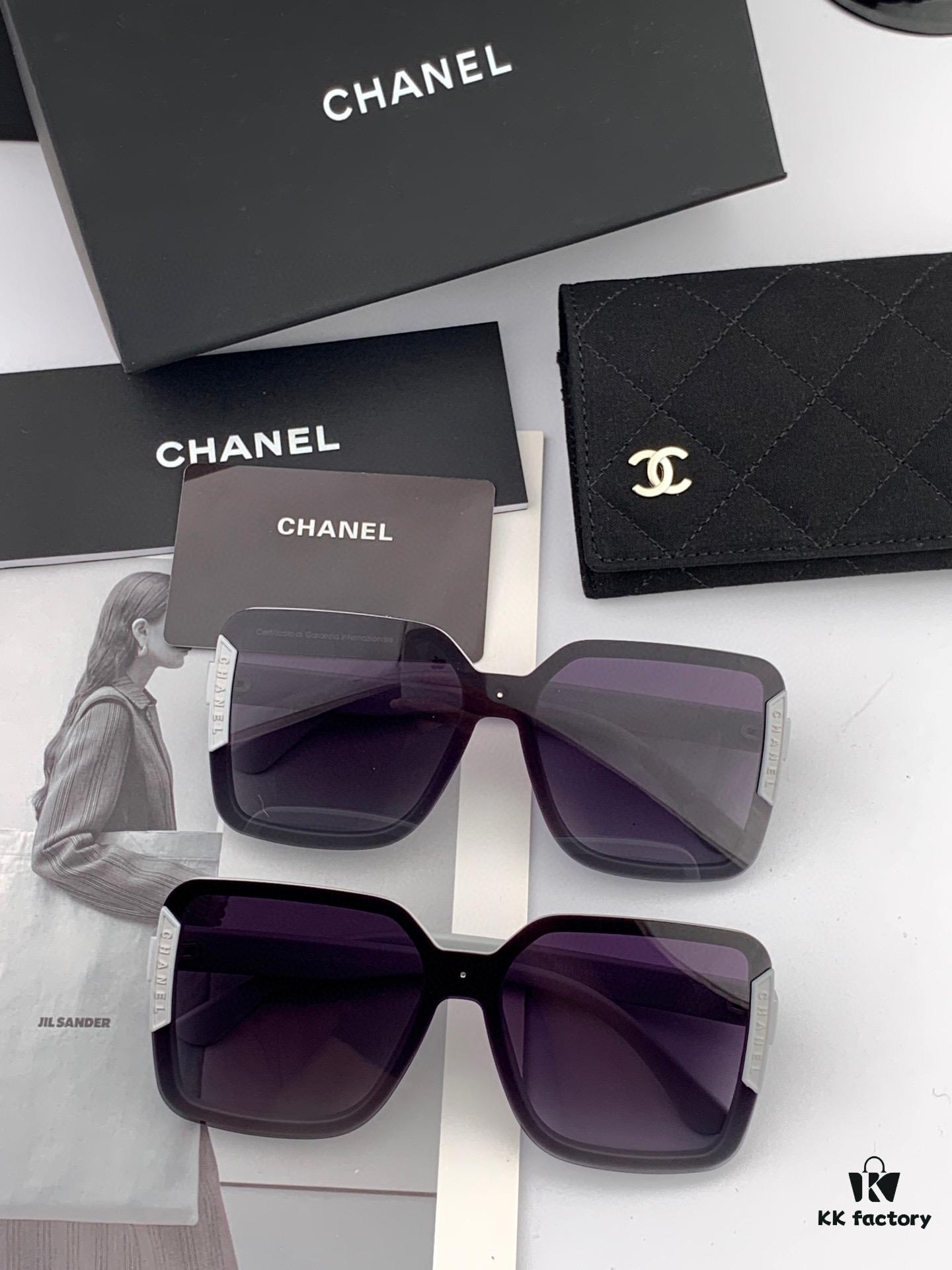6931f7923a89a121ed548f1b CHANEL TR Polarized Series Large-Frame Sunglasses, Classic Square Design, Universal Fit, UV Protection with Polarized Lenses, Model: CH2990