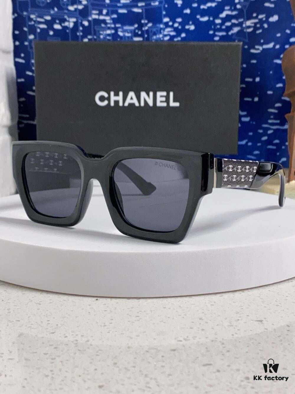 6931f7943a89a121ed548f2e CHANEL 2024 New Arrival Trendy Fashion Square Frame Sunglasses, Comfortable Wear, Influencer Favorite Style, Women's HD Thickened Polarized Sunglasses
