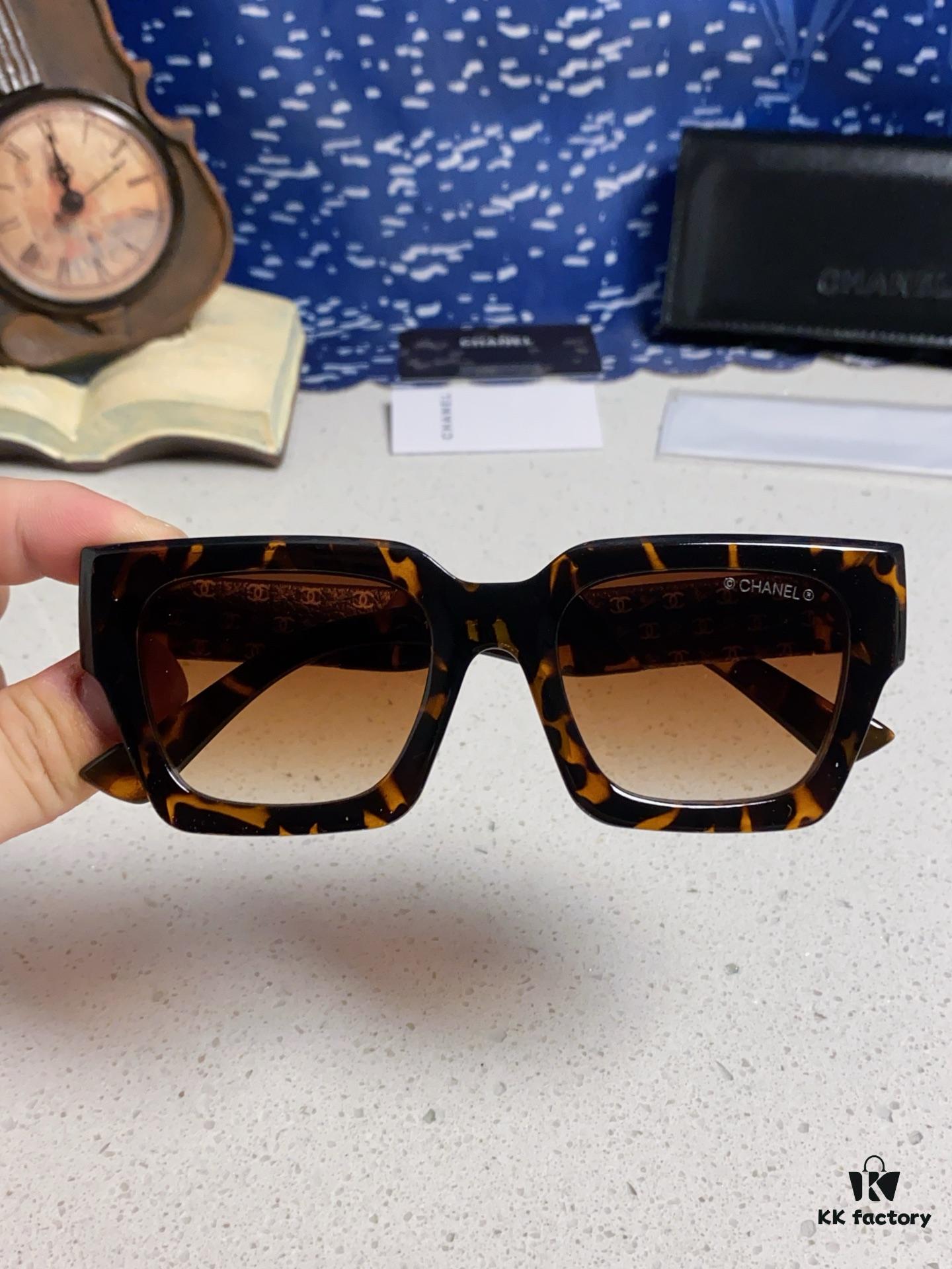 6931f7953a89a121ed548f3d CHANEL 2024 New Arrival Trendy Fashion Square Frame Sunglasses for Women, Comfortable Wear, Influencer Favorite, High-Definition Thick Polarized Lens Sunglasses