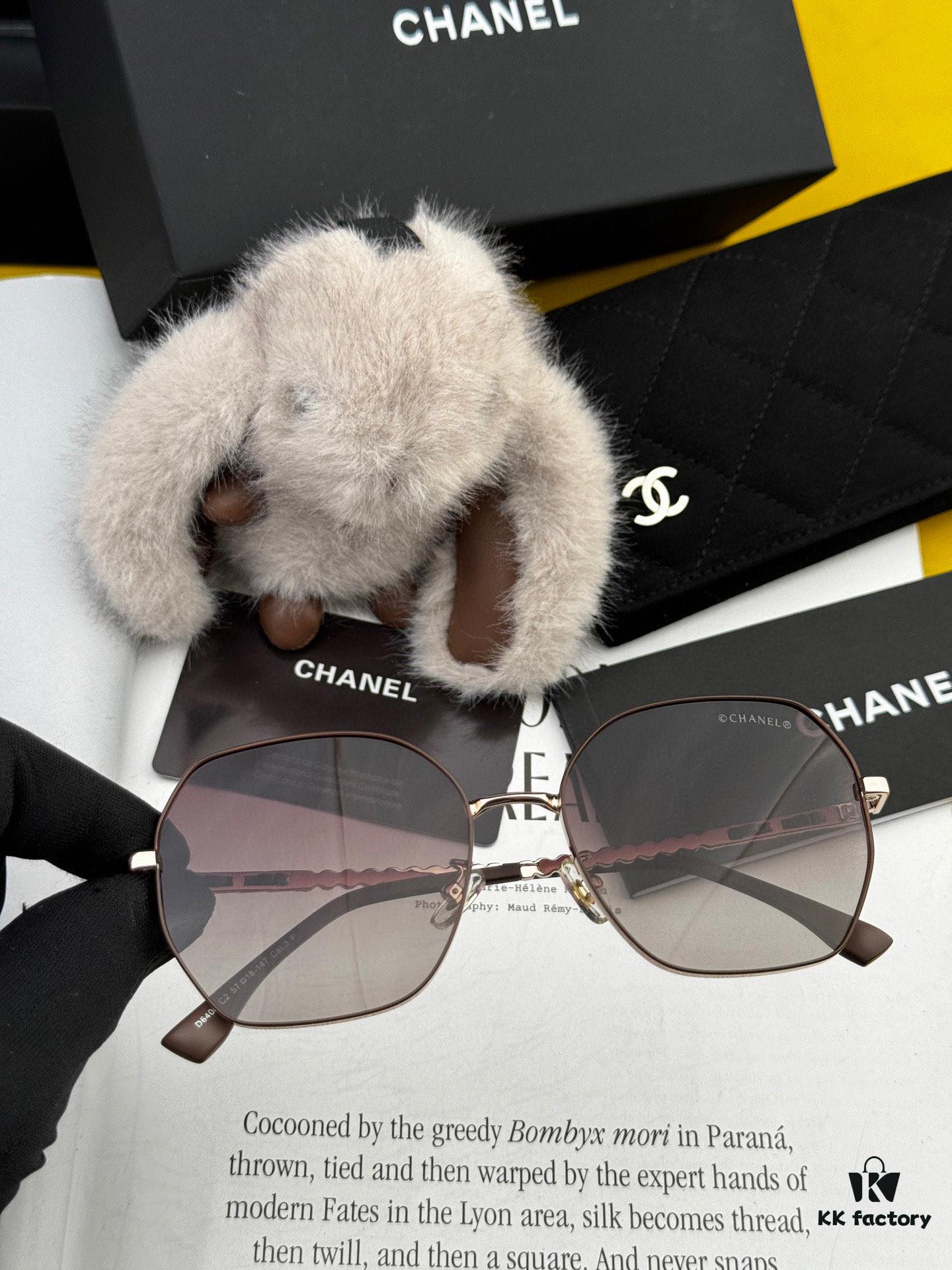6931f79b3a89a121ed548f92 New CHANEL Square Sunglasses with Pearl Accents and Metallic Bridge