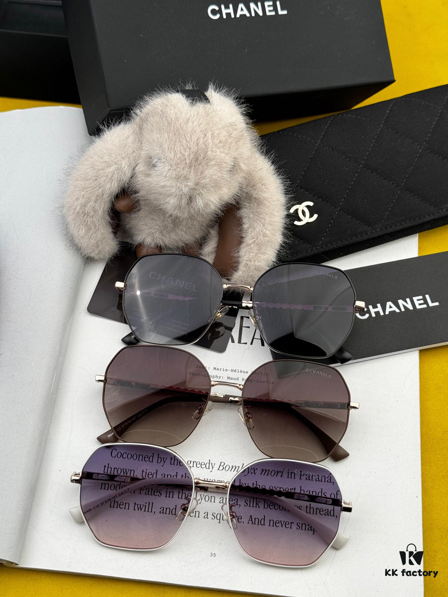 6931f79c3a89a121ed548f98 New CHANEL Square Sunglasses with Pearl Accents and Metallic Bridge