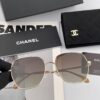 CHANEL New Nylon Polarized Sunglasses, Frameless Diamond-Cut Design with Enhanced Texture, Elegant Feminine Style Suitable for Both Large and Small Faces