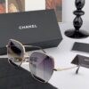 CHANEL New Nylon Polarized Sunglasses, Frameless Diamond-Cut Design with Enhanced Texture, Elegant Feminine Style Suitable for Both Large and Small Faces
