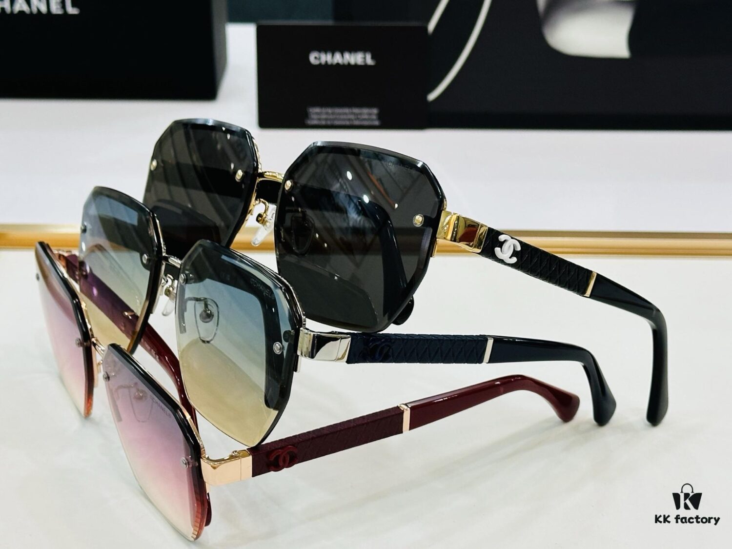 6931f7a03a89a121ed548fd5 CHANE*/Xiangjia MODEL: CH6060S Size: 63□17-145 Nail Art Heart J Sunglasses