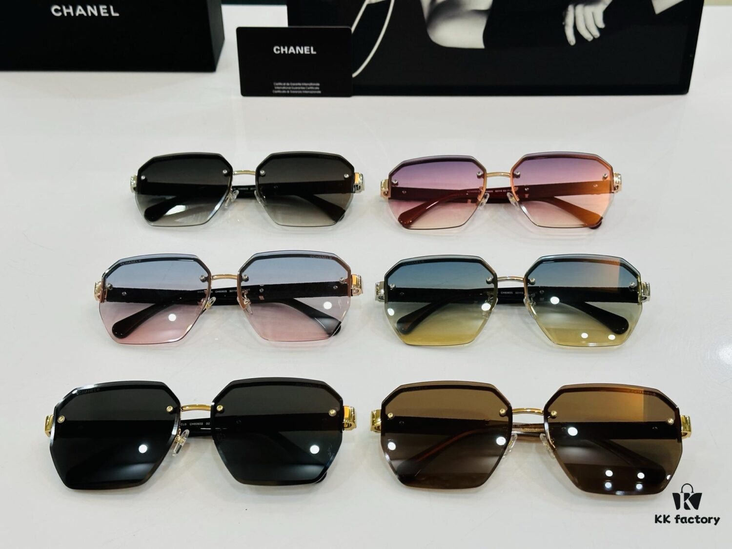 6931f7a03a89a121ed548fd7 CHANE*/Xiangjia MODEL: CH6060S Size: 63□17-145 Nail Art Heart J Sunglasses