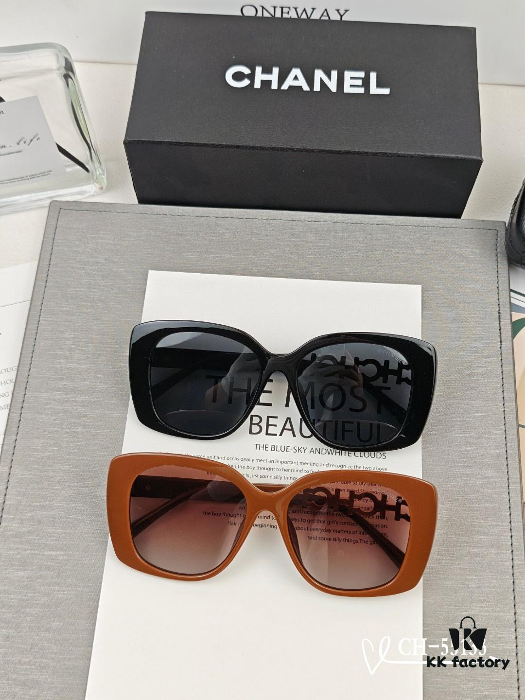 Chanel - POLARIZED HD Resin Lenses TR Lightweight Frame Sunglasses Model: 55133