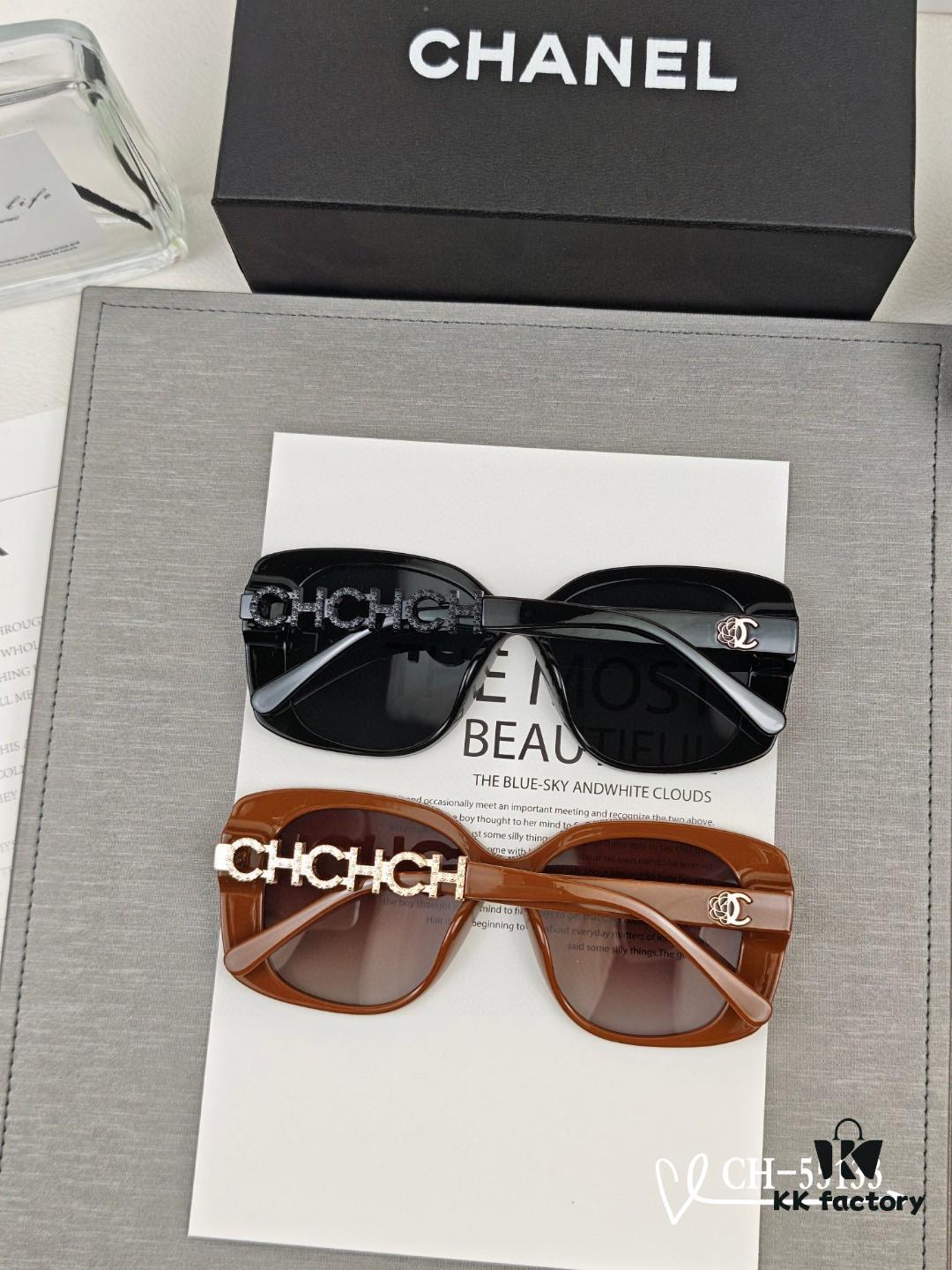 Chanel - POLARIZED HD Resin Lenses TR Lightweight Frame Sunglasses Model: 55133