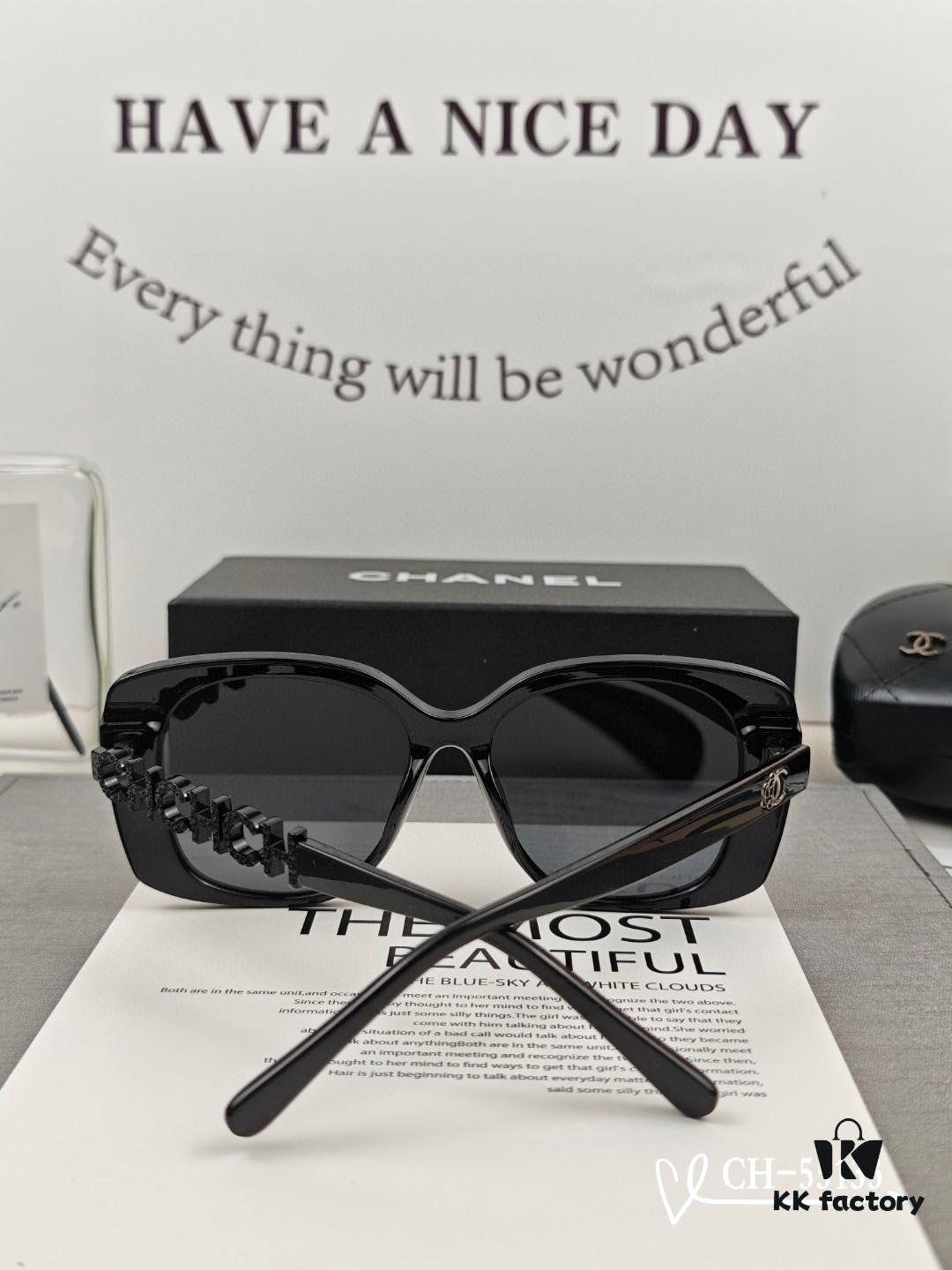 Chanel - POLARIZED HD Resin Lenses TR Lightweight Frame Sunglasses Model: 55133