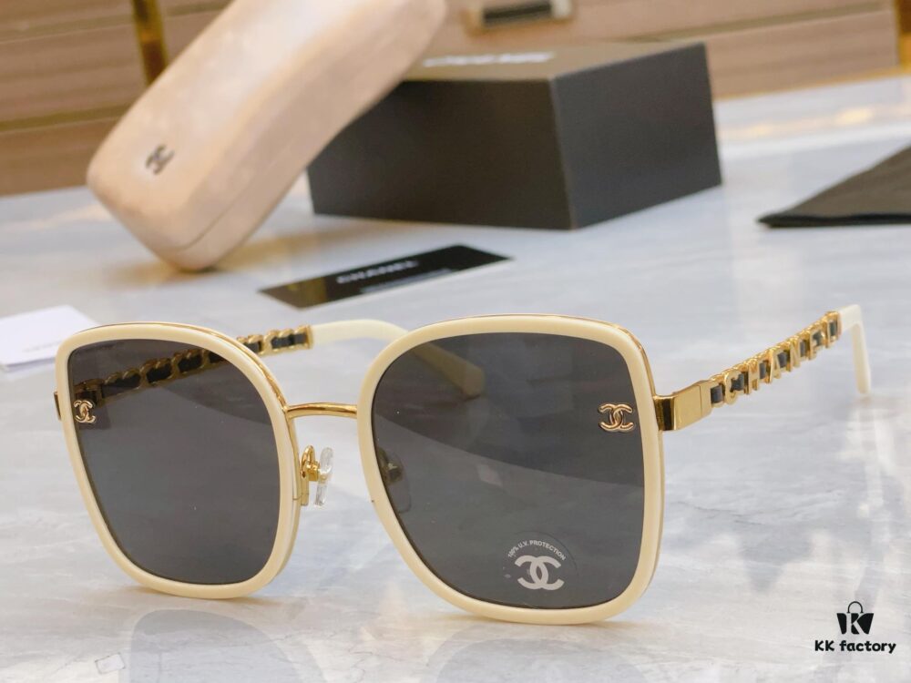 6931f7b73a89a121ed54911c CHANE* Chanel New Model Sunglasses 🕶️🕶️, MODEL: CH5422B, SIZE: 57-21-145