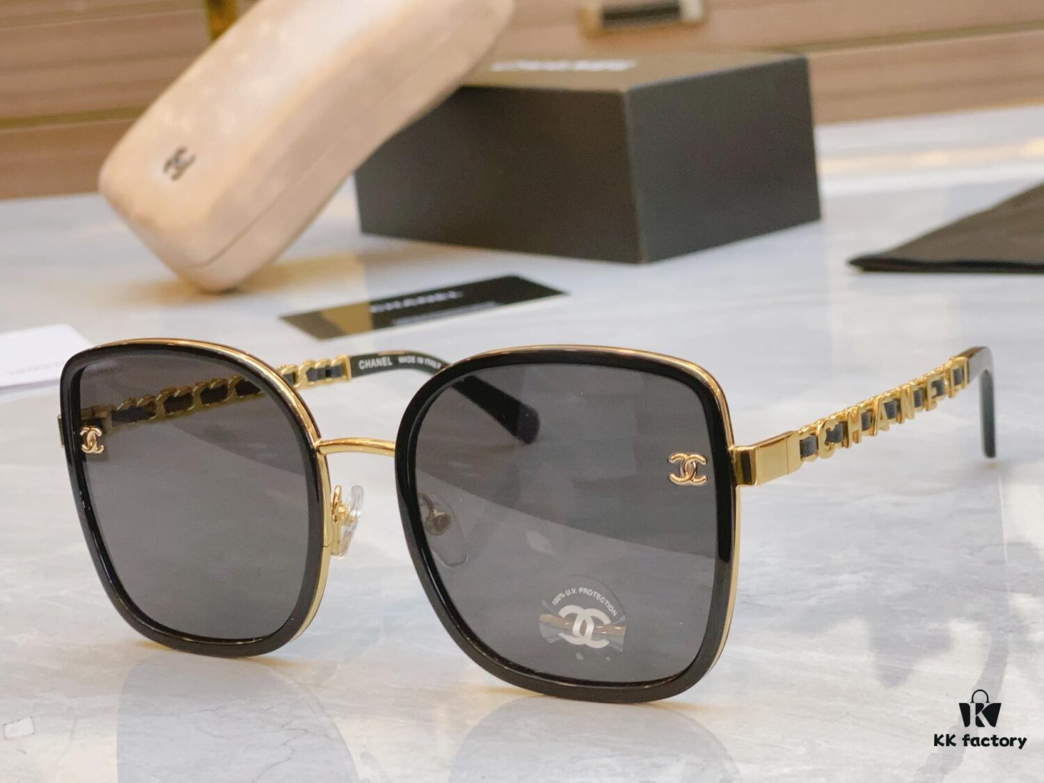 CHANE* Chanel New Model Sunglasses 🕶️🕶️, MODEL: CH5422B, SIZE: 57-21-145