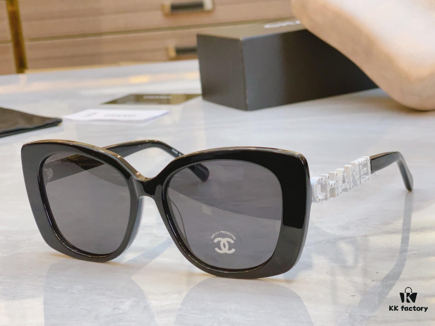 CHANE* Chanel New Model Sunglasses 🕶️🕶️, MODEL: CH5422B, SIZE: 53□17-145