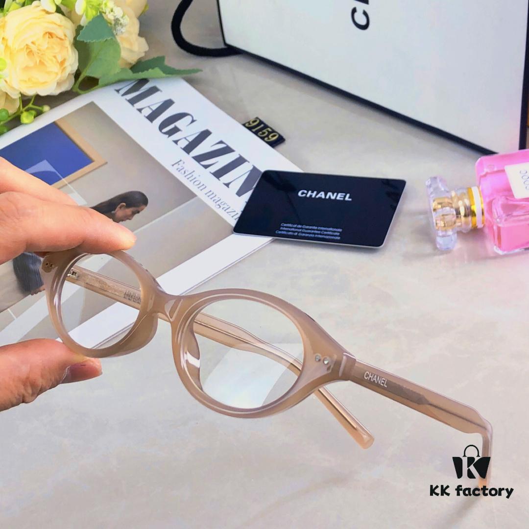 6931f7b93a89a121ed54913b Chane Korean Retro Round Frame Eyeglasses - Japanese Style Vintage Optical Glasses, Minimalist Clear Lens Frames for Slimming Face Look