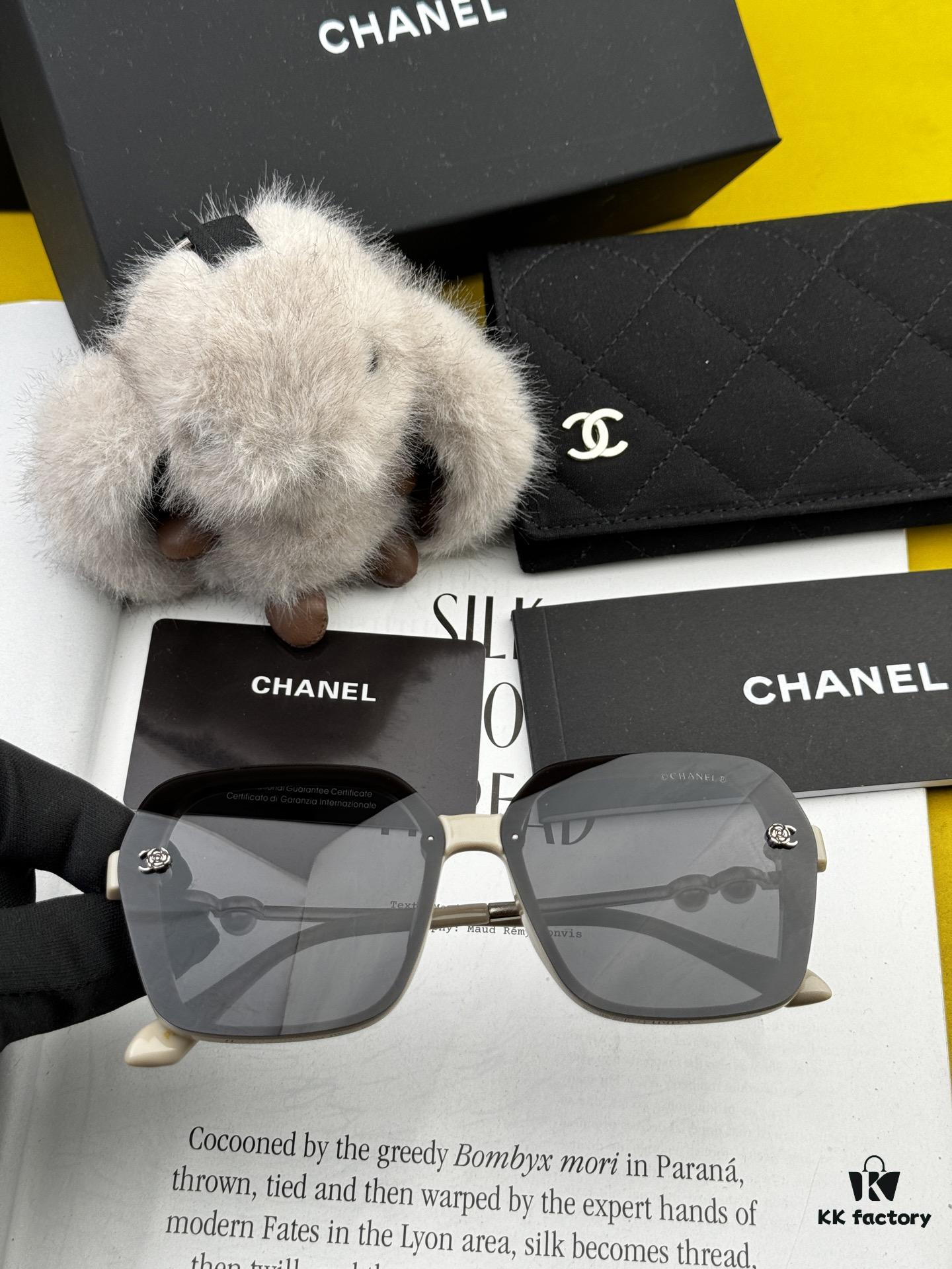 6931f7c23a89a121ed5491ae CHANEL 2025 Official Pre-Spring New Arrival, Celebrity-Favorite Large-Frame Pearl Polarized Sunglasses
