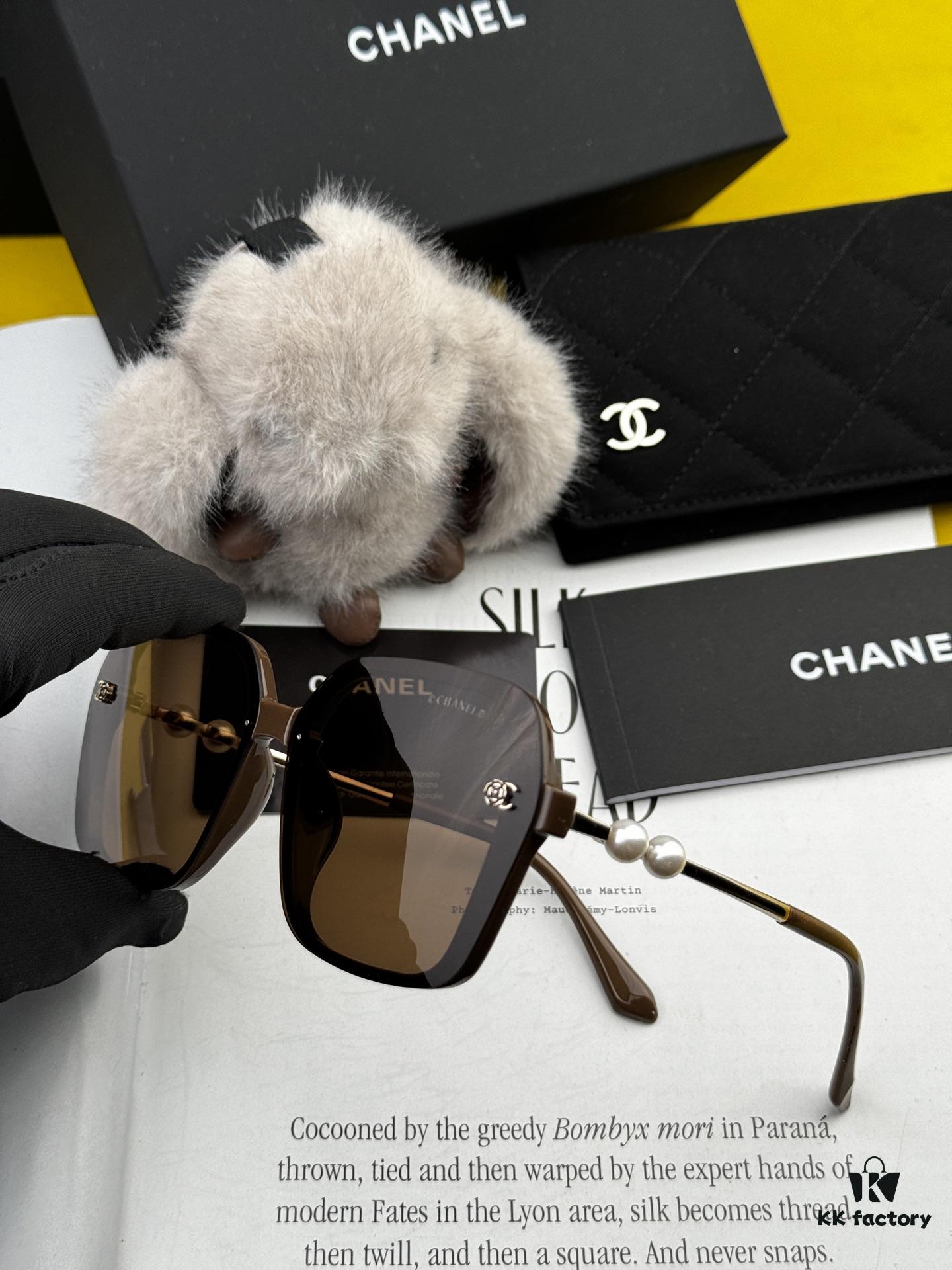 6931f7c23a89a121ed5491b1 CHANEL 2025 Official Pre-Spring New Arrival, Celebrity-Favorite Large-Frame Pearl Polarized Sunglasses