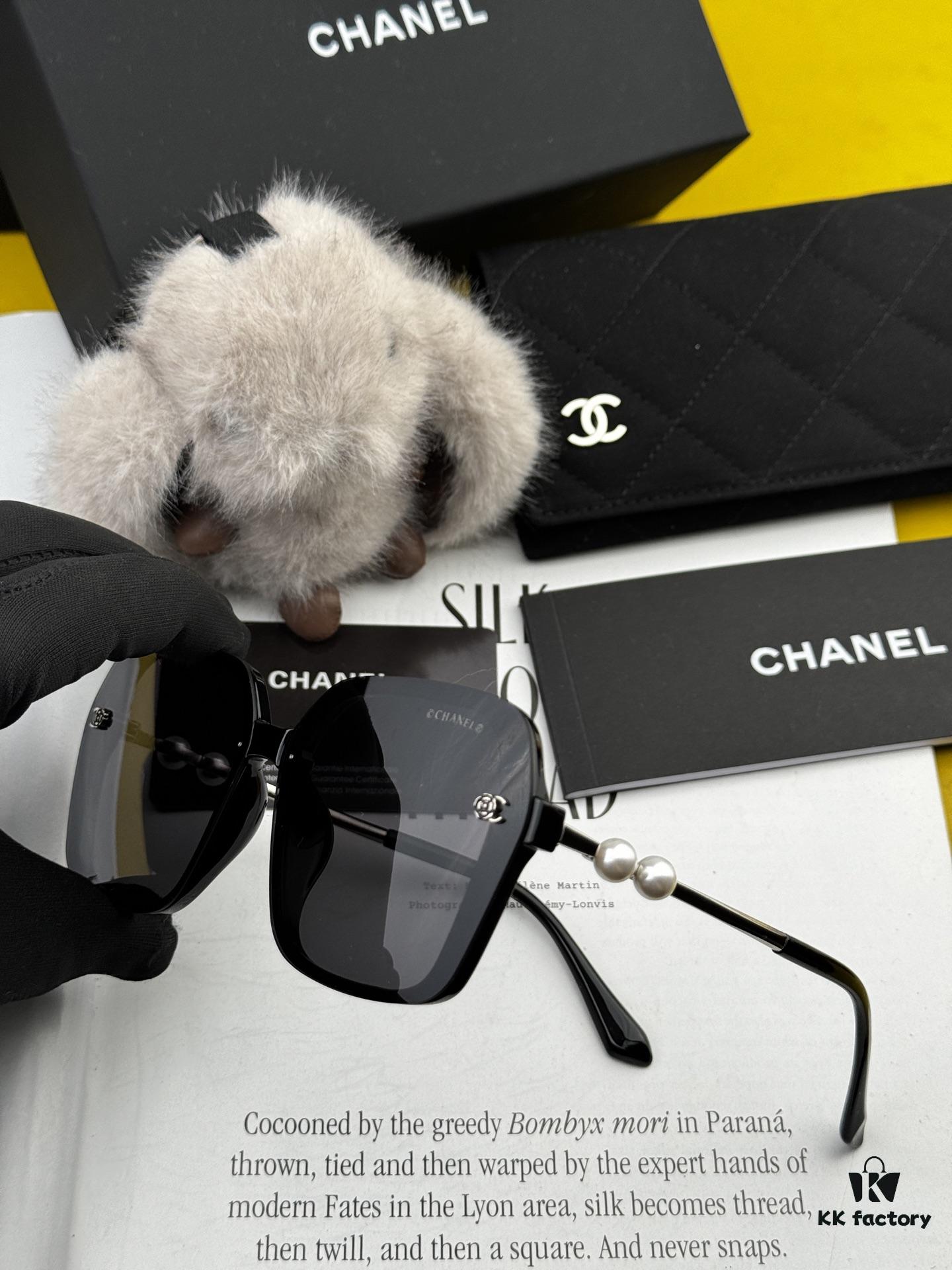 6931f7c23a89a121ed5491b2 CHANEL 2025 Official Pre-Spring New Arrival, Celebrity-Favorite Large-Frame Pearl Polarized Sunglasses