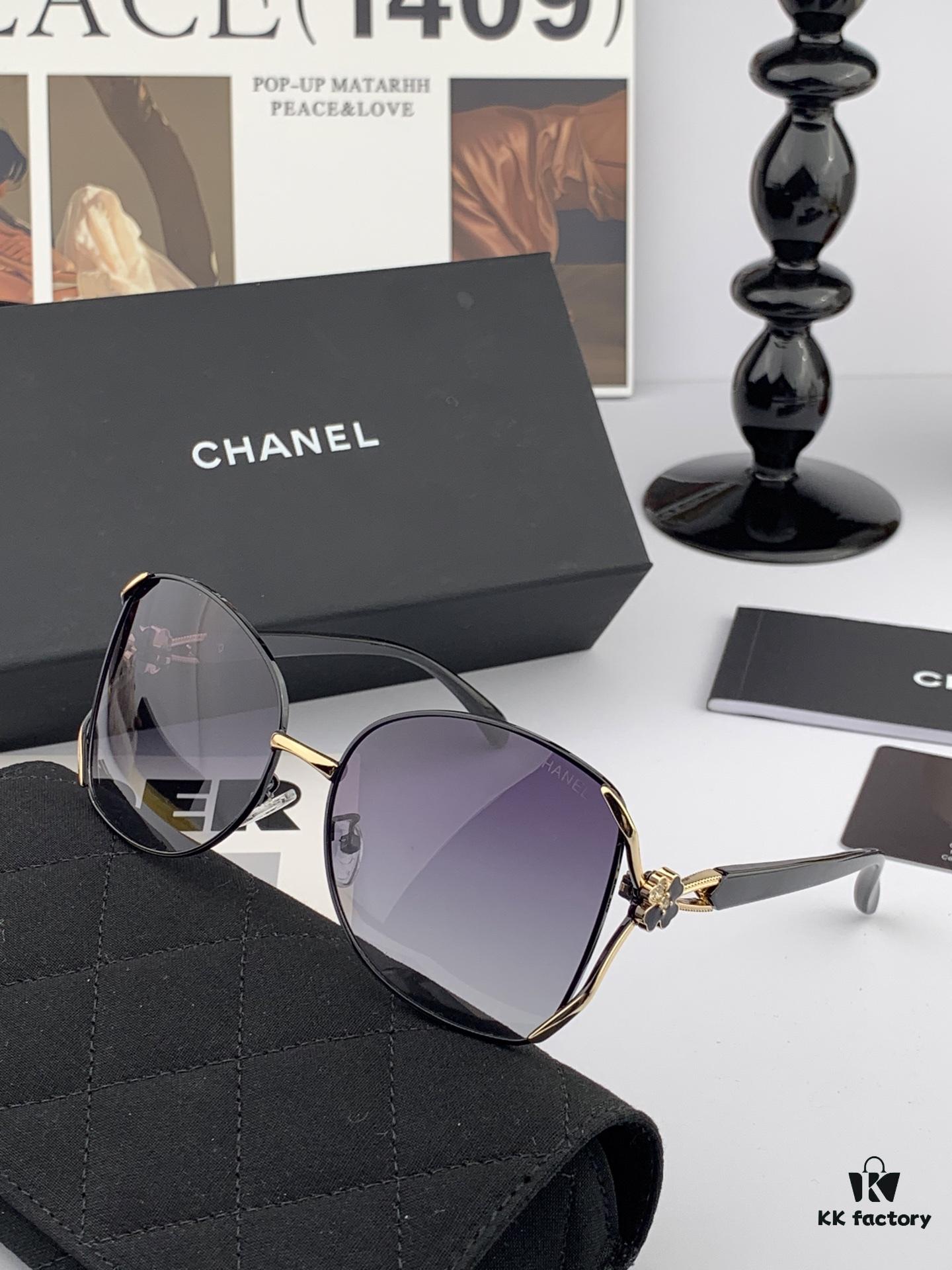 6931f7c23a89a121ed5491ba CHANEL 2025 New Camellia Fashion Best-Selling Round Frame Sunglasses Comfortable Wearable Influencer Trendy Shades Model: CH9803