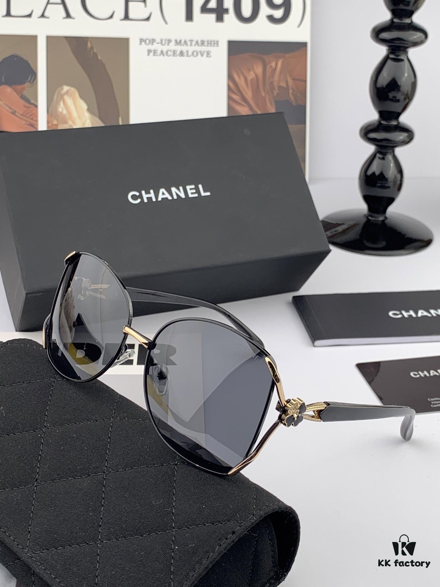 6931f7c23a89a121ed5491bb CHANEL 2025 New Camellia Fashion Best-Selling Round Frame Sunglasses Comfortable Wearable Influencer Trendy Shades Model: CH9803
