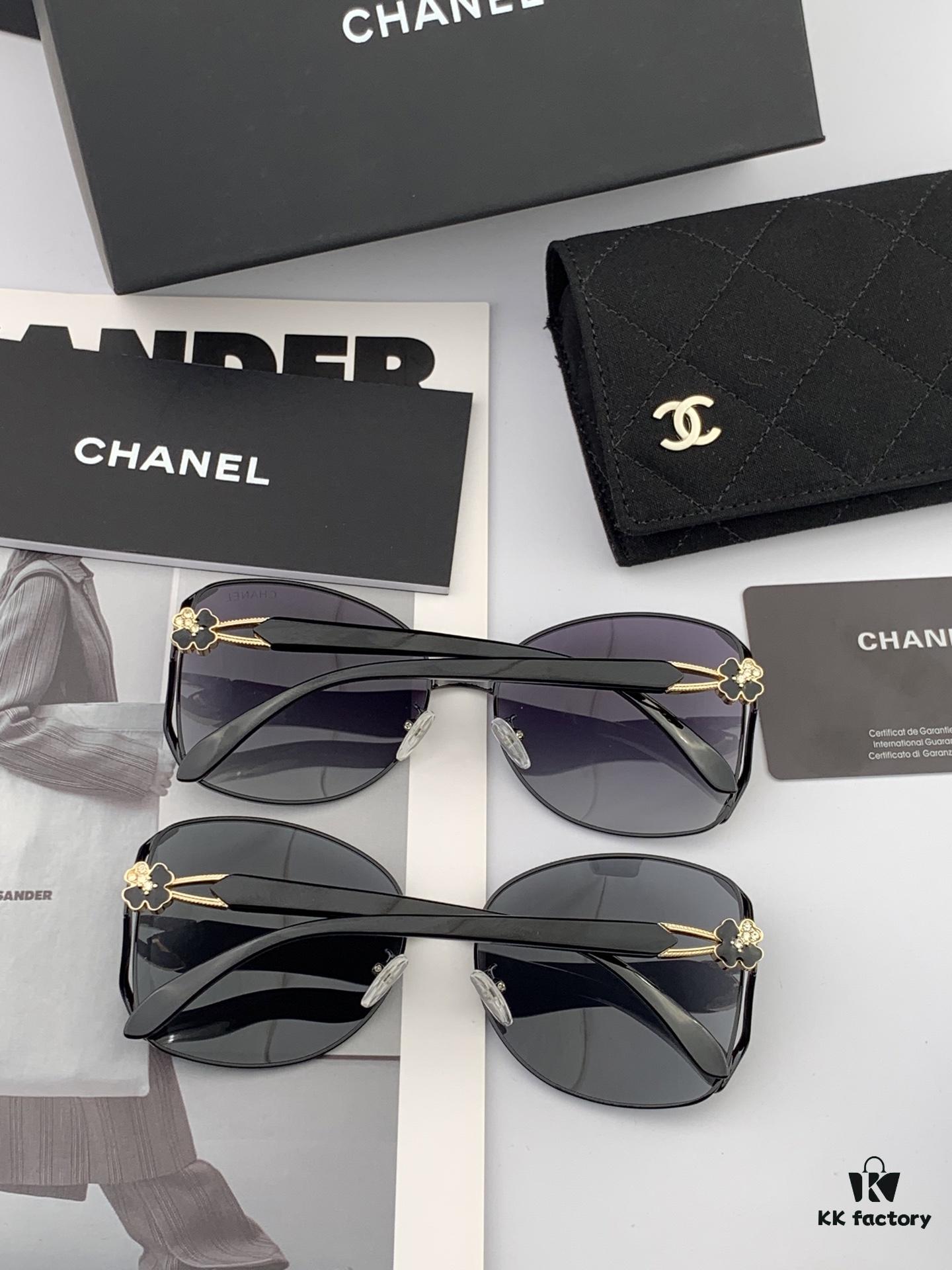 6931f7c33a89a121ed5491bc CHANEL 2025 New Camellia Fashion Best-Selling Round Frame Sunglasses Comfortable Wearable Influencer Trendy Shades Model: CH9803