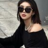 CHANEL 2025 Official Early Spring New Arrival, Popular Style Worn by Many Celebrities – Chanel New Large Frame Pearl-Pattern Polarized Sunglasses, Polarel Ultra-Clear Polarized Sunglasses
