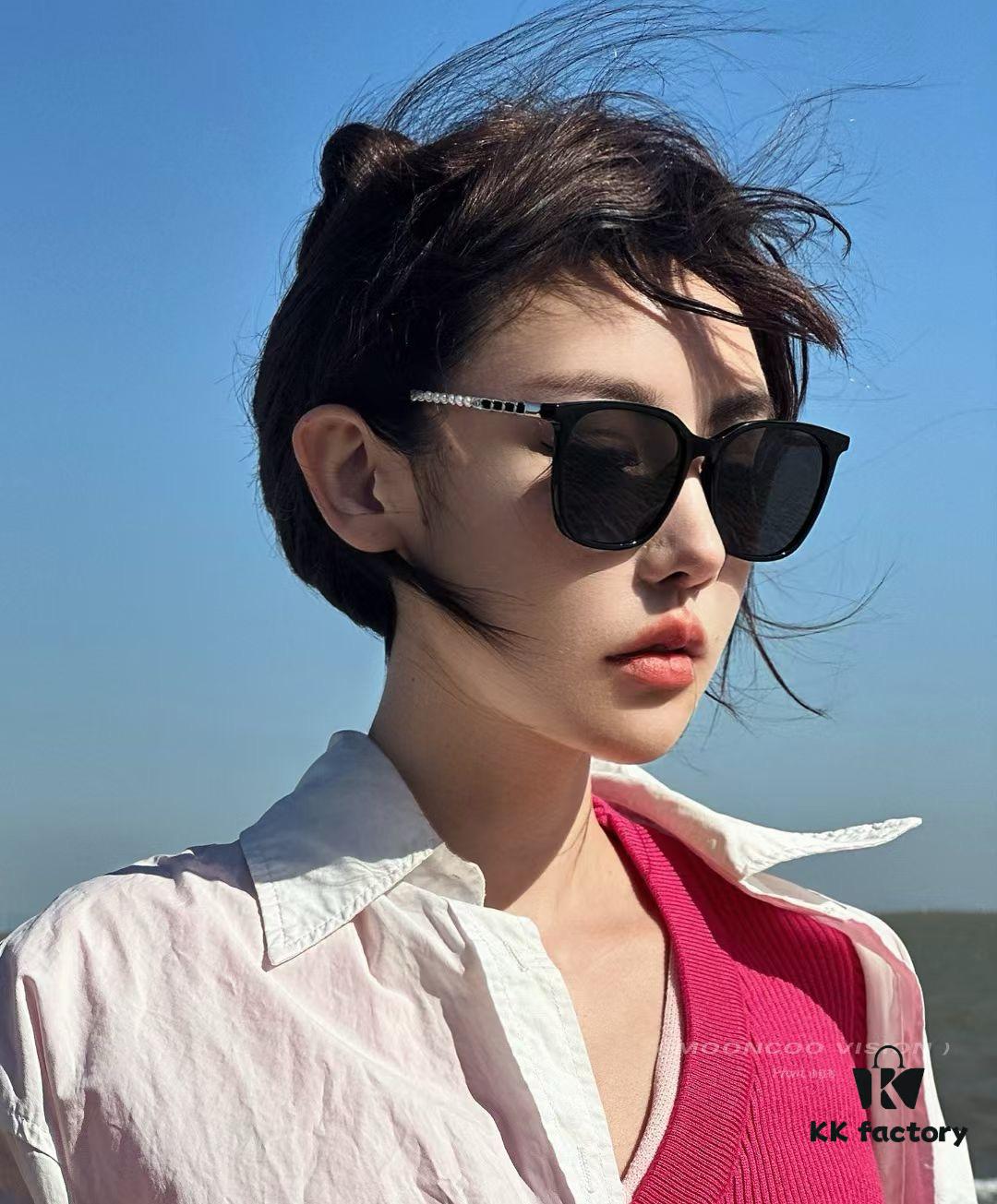 6931f7cd3a89a121ed549258 New CHANEL Square Sunglasses with Pearl Accents and Metallic Bridge
