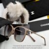 6931f7ce3a89a121ed54925b New CHANEL Square Sunglasses with Pearl Accents and Metallic Bridge
