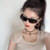 Chanel Oversized Square Sunglasses, Classic Square Frame Design, Universal Fit for All Face Shapes, Polarized UV-Protective Lenses, Ideal with Coats or Dresses, Model: CH9231