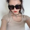 6931f7d13a89a121ed54928d Chanel Oversized Square Sunglasses Classic Design, Universal Fit for All Face Shapes, Polarized UV-Protective Lenses, Ideal with Coats or Dresses, Model: CH5232