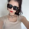 6931f7d13a89a121ed54928e Chanel Oversized Square Sunglasses Classic Design, Universal Fit for All Face Shapes, Polarized UV-Protective Lenses, Ideal with Coats or Dresses, Model: CH5232