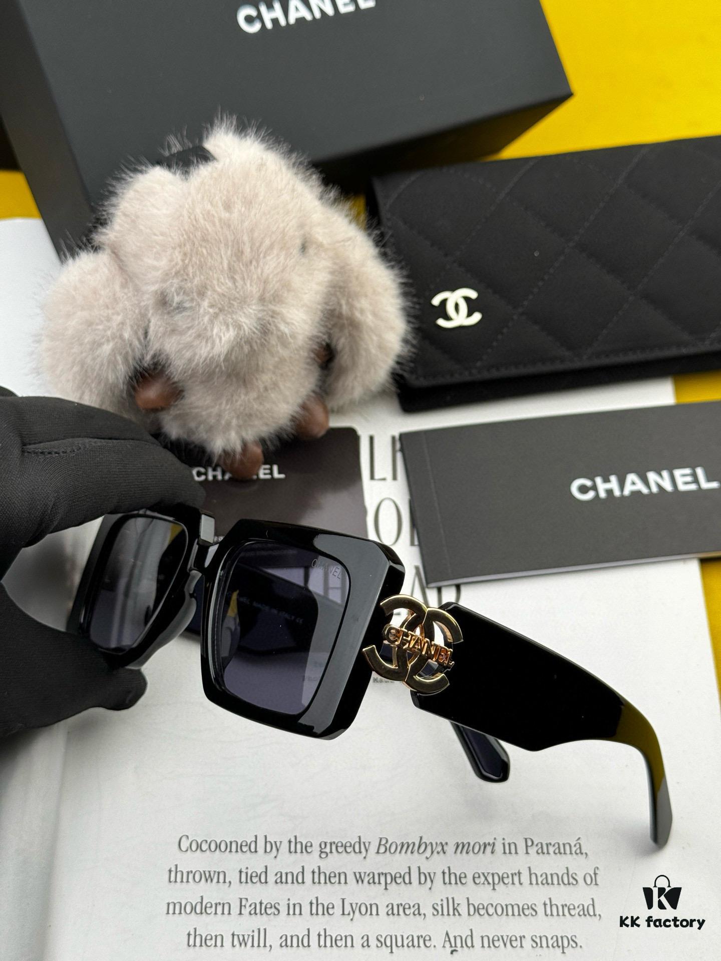 6931f7d13a89a121ed549291 Chanel Oversized Square Sunglasses Classic Design, Universal Fit for All Face Shapes, Polarized UV-Protective Lenses, Ideal with Coats or Dresses, Model: CH5232
