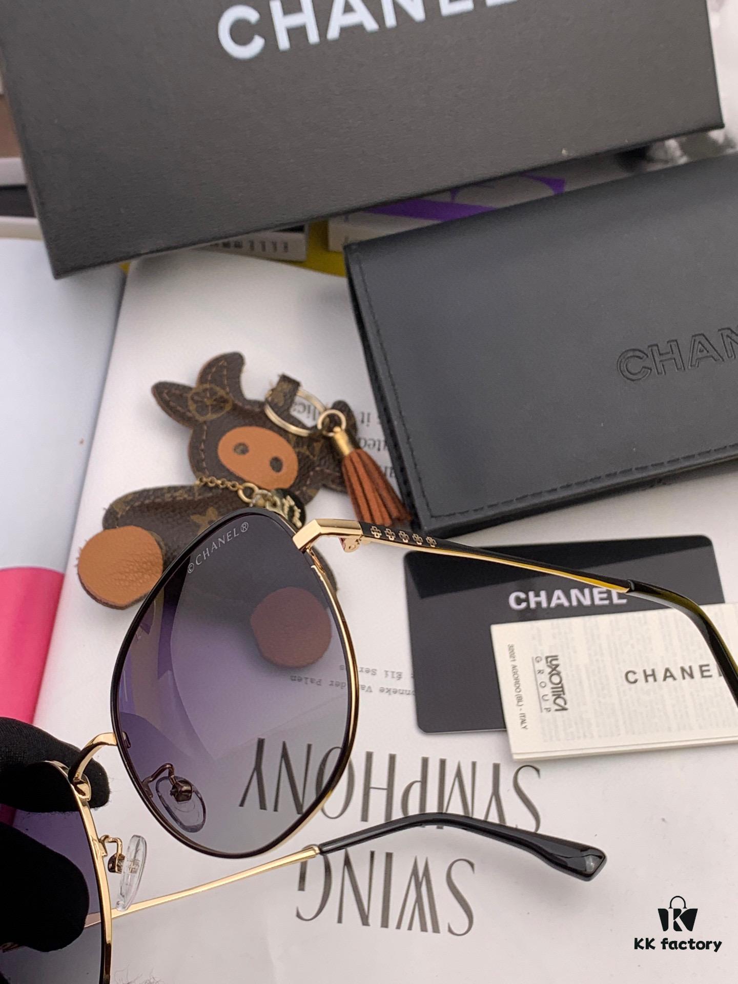 CHANEL Fashion Trendy Oversized Sunglasses Comfortable Fit Influencer Favorite Shades Model: CH9819
