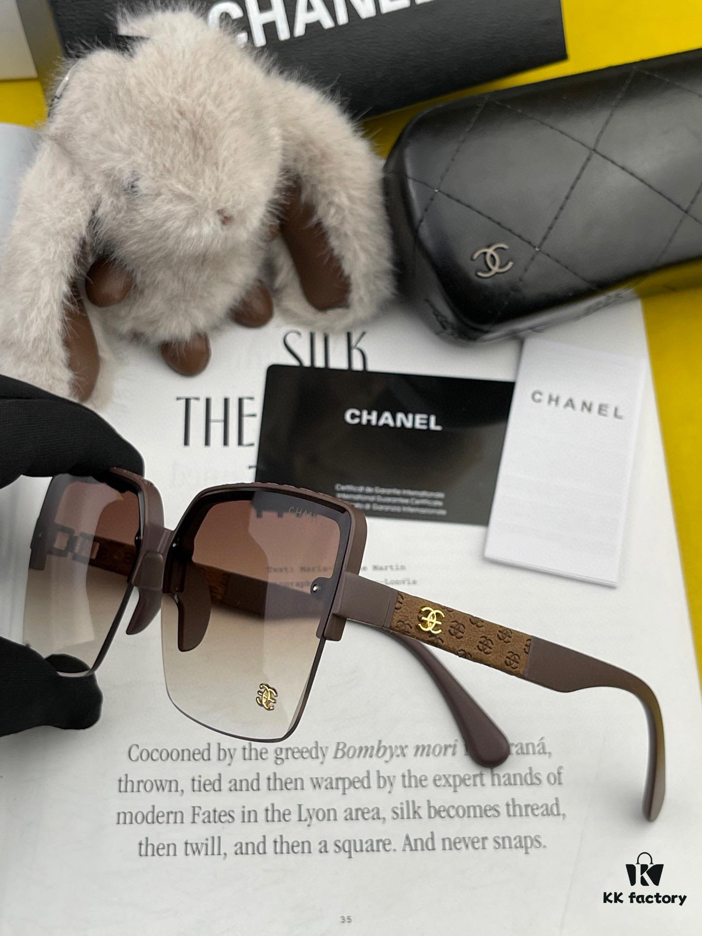 6931f7d33a89a121ed5492a6 CHANE Chanel Volcano Rain Fashion Frameless Sunglasses Lens Top Luxury High Quality Women's Driving Sunglasses Model: CH3301